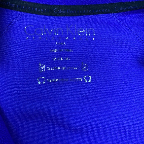 Calvin Klein Purple fleece Cute Warm vest zipped sleeveless jacket women Small - Picture 4 of 9